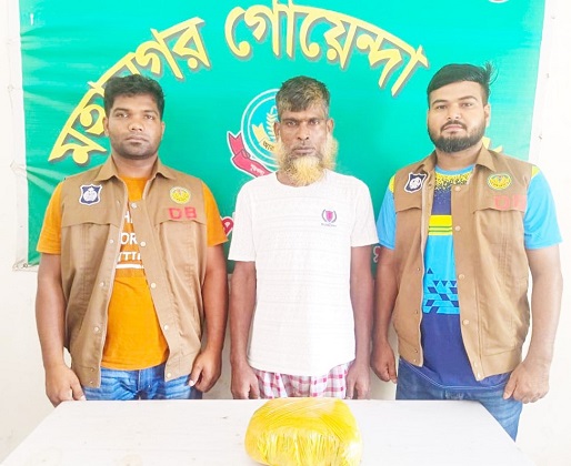 নগরীতে ১ কেজি ৫০০ গ্রাম গাঁজাসহ গ্রেপ্তার ১