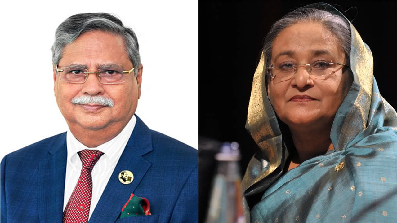 দেশ ছাড়ার আগে রাষ্ট্রপতির কাছে পদত্যাগপত্র দেন শেখ হাসিনা