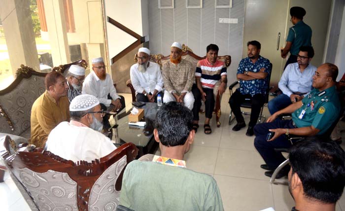 আরএমপি কমিশনারের সাথে বিএনপি নেতৃবৃন্দের সাক্ষাত