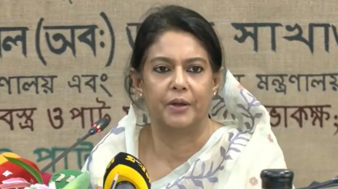 রাষ্ট্রপতিকে অপসারণে রাজনৈতিক ঐক্যের ভিত্তিতে সিদ্ধান্ত নেওয়া হবে: উপদেষ্টা রিজওয়ানা