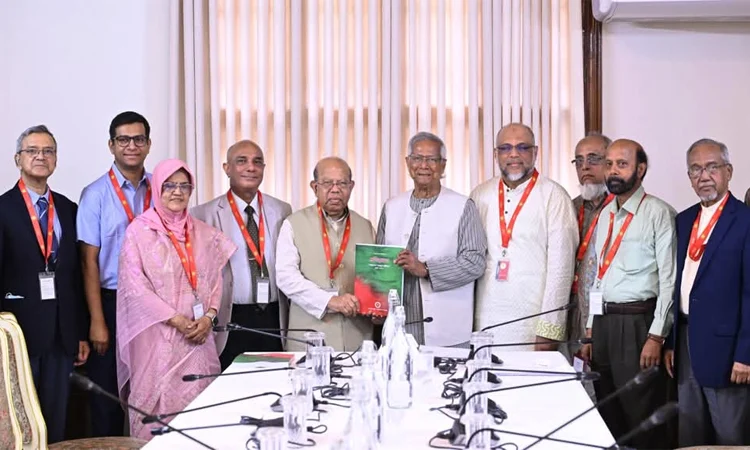 প্রধান উপদেষ্টার কাছে স্বাস্থ্য বিষয়ক সংস্কার কমিশনের প্রতিবেদন জমা